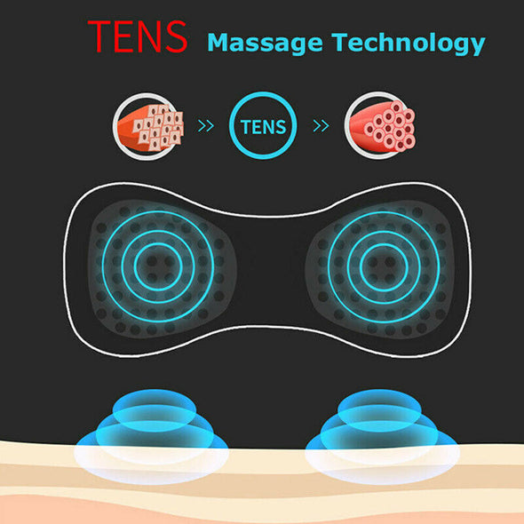 Portable Neck Massager  Mini Electric Back Massager  Cervical Massage Stimulator  Pain Relief Massage Patch  USB Charging Neck Massager  Portable Muscle Relief Tool  Lightweight Body Massager  Adjustable Massage Modes  Shiatsu and Kneading Techniques  Versatile Body Massager  Electric Neck Massager  Back Pain Relief Device  Rechargeable Neck Massager  Travel-Friendly Muscle Stimulator  Compact Pain Relief Solution  Portable Massage for Shoulders