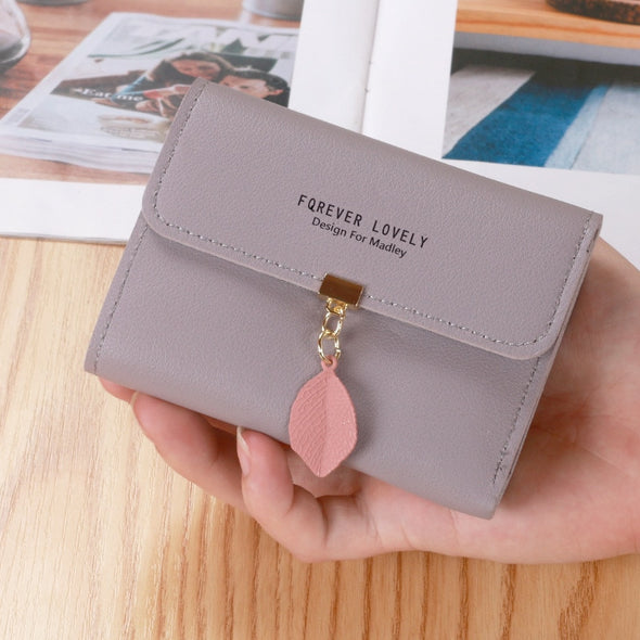 Women's Leather Card Coin Wallet - Mecco Shop Women's Wallet Trendy Women's Wallet Mini Small Purse Leather Card Coin Holder Fashionable Accessory Elegant and Functional Cute and Stylish Design Compact and Convenient Card and Coin Organizer