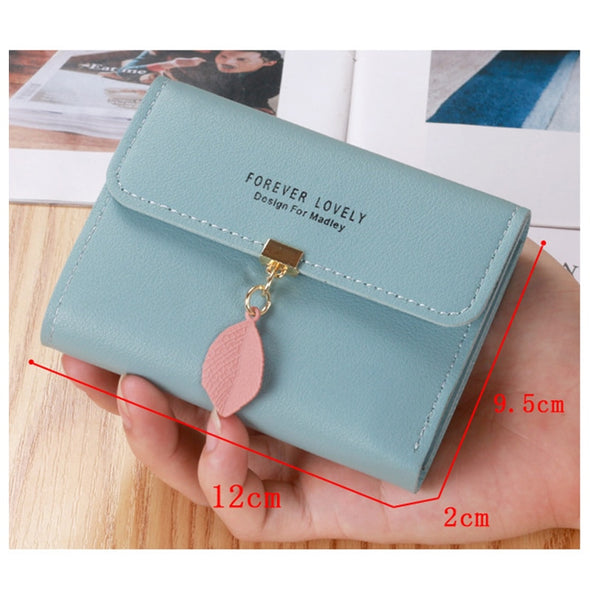 Women's Leather Card Coin Wallet - Mecco Shop Women's Wallet Trendy Women's Wallet Mini Small Purse Leather Card Coin Holder Fashionable Accessory Elegant and Functional Cute and Stylish Design Compact and Convenient Card and Coin Organizer