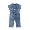 Son and Daughter Sale  Stylish Summer Fashion  Sleeveless Romper  Playsuit  Jumpsuit  Denim Sleeveless Romper  Denim Romper  Denim Jumpsuit  Comfortable and Breathable clothing for kids