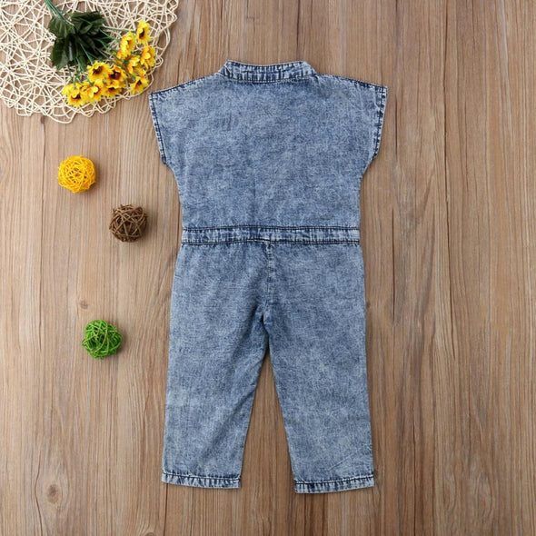 Son and Daughter Sale  Stylish Summer Fashion  Sleeveless Romper  Playsuit  Jumpsuit  Denim Sleeveless Romper  Denim Romper  Denim Jumpsuit  Comfortable and Breathable clothing for kids