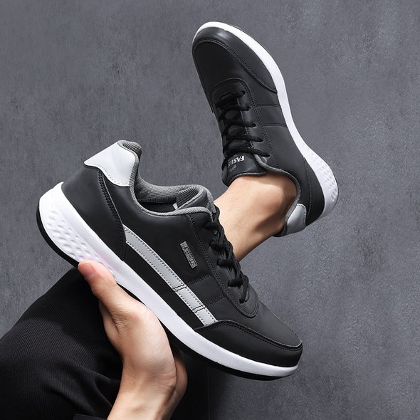 men  Vulcanized Sneakers  Versatile Footwear  Urban Style Shoes  Trendy Shoes  Stylish Men's Shoes  Streetwear Shoes  Non-slip Sole  Non-slip Footwear  Men's Fashion Sneakers  Leather Sneakers  Gifts for Him  Father's Day Gifts  Comfortable Men's Shoes  Casual Shoes