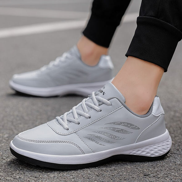 men  Walking Shoes for Men  Urban Grip Technology  Trendy Men's Footwear  PU Leather Finish  Gifts for Him  Father's Day Gifts  Fashionable Sneakers  Fashionable Footwear  Durable PU Leather Construction  Comfortable Running Shoes  Casual Sneakers  Breathable Footwear  All-Season Running Shoes