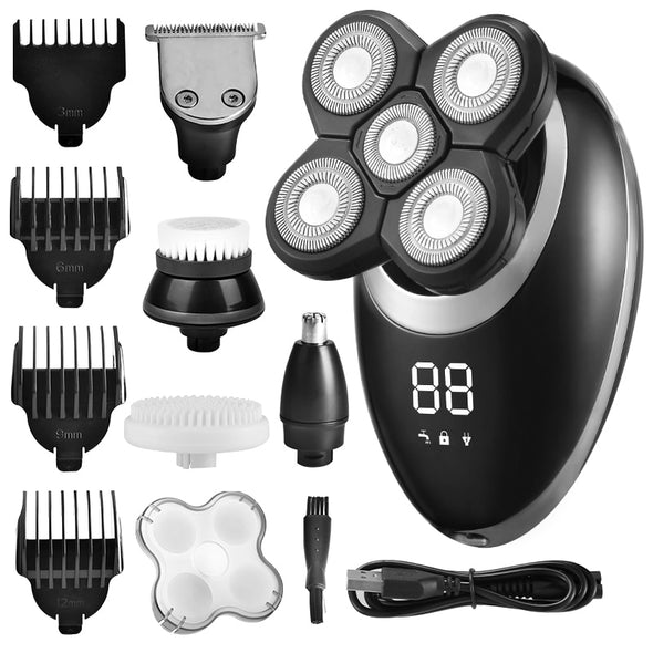 Trendy Accessories  Nose Hair Trimmer  Men'S Grooming  Male Gift Set  Grooming Essentials  Father's Day Gifts  Electric Shaver For Men  Electric Shaver  Electric Razor  Beard Trimmer  5D Shaving