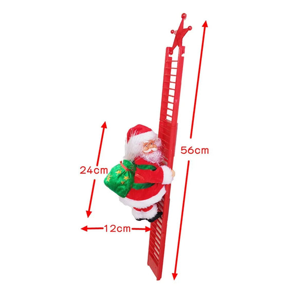 Unique Christmas Decor  Santa Claus Music Ornament  Santa Claus Figurine  Santa Claus Doll with Music  Santa Claus Doll Climbing Ladder  Santa Claus Collectible  New Year Decorations  Musical Santa Claus Ornament  Ladder Climbing Santa  Kids Gift Ideas  Home Decorations  Holiday Ornament  Festive Home Decor  Decorative Climbing Santa  Christmas Tree Ornaments  Christmas Tree Decoration  Christmas Tree Decor Ideas