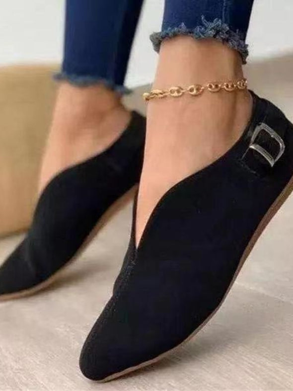 Women Loafers  Versatile Footwear  Trendy Fashion  suede pointed shoes  Suede Flat Shoes  Slip-On Style shoes  Retro Pointed Toe Suede Flat Shoes  Retro Elegance shoes  Pointed Toe Chic loafers  Female Footwear  Classic Flats  Casual Shoes  Casual Comfort shoes  Fall collection