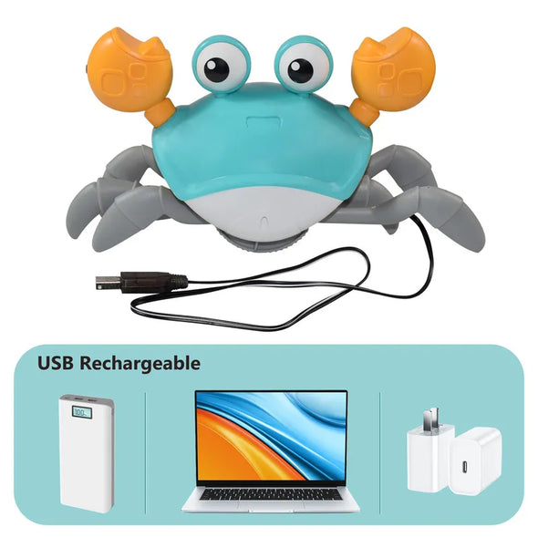 USB Rechargeable Battery  Toddler Learning and Fun  Sensory Learning for Kids  Safe and Child-Friendly Design  Playful and Entertaining Features  Kids Electronic Pets Toy  Interactive Electronic Pet  Induction Escape Crab Octopus  Indoor Play for Children  Educational Toddler Moving Toy  Eco-Friendly USB Charging  Cute and Attractive Design  Creative Christmas Gift Idea  Christmas Gift for Children  Child-Safe Materials  Baby Musical Toys
