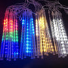 Waterproof Falling Raindrop Lights  Waterproof and Dustproof  Versatile Decoration  Total Length 320CM  Tail Plug for String Connection  Sequential Lighting Effect  Romantic Aesthetic Lighting  Patio Decor  Outdoor and Indoor Use  Multiple LED Colors  Meteor Shower Effect  Low Power Consumption  LED Meteor Shower Rain Lights  LED Light Color Options  Holiday Party Lighting  Fairy String Light  Energy-efficient LED Lights  Christmas Decor  Captivating Night Sky Decor"  Abundant LED Bulbs
