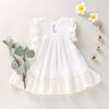Son and Daughter Sale  Swing White Dress  Summer Leisure Dress  girls dresses  Girls Cotton Linen Dresses  Girls Cotton Dresses  Girls Linen Dresses  Delicate Embroidery dress  Comfortable and Breathable  Classic White Dress