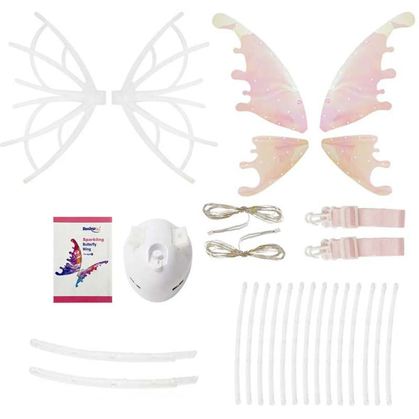 Whimsical fairy-themed party  Whimsical costume wings  Versatile costume accessory  Magical costume wings  Lightweight costume wings  Kids' performance props  Fairy wings costume accessory  Fairy tale-themed costume prop  Fairy tale costume wings  Fairy princess costume wings  Fairy costume for children  Ethereal angel wings  Elf wings for kids  Easy-to-wear fairy wings  Delicate costume wings  Costume accessory for girls  Angel wings costume props  Angel costume for girls