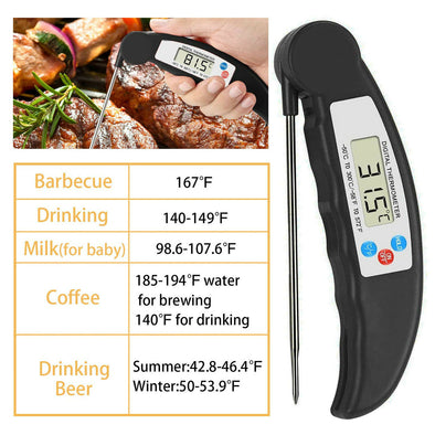 Quick-Response Meat Temp Probe  Precision Food Temperature Readings  Meat Doneness Checker  Kitchen Gadget for Cooking  Kitchen Essentials  Kitchen Culinary Tool  Instant-Read Meat Thermometer  Grill Thermometer  Grill Master Tool  Fast Meat Cooking Thermometer  Electronic Kitchen Thermometer  Electronic BBQ Thermometer  Digital Thermometer for Cooking  Digital Meat Probe  Digital Food Thermometer  Cooking Temperature Probe  Cooking Safety Device