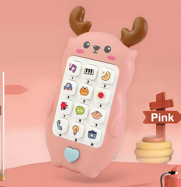 Musical Baby Phone Toy with Teether