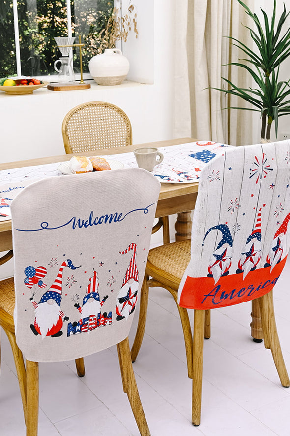 USA Flag Style  Ship From Overseas  Red White Blue Home Decor  Proud To Be American Home Decor  Patriotic Chair Covers  july 4th sale  Independence Day Decor  Holiday Chair Decor  Fourth Of July Style  Fourth of July shirt  Fourth Of July Decor  Festive Home Decor  Chair Cover Set  4th of July Sale