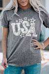 4th of July Sale  Fourth Of July Style  Fourth of July shirt  clothing for July 4th  July 4th shirt  july 4th sale  USA Star Tee  USA Flag Design shirt  Ship From Overseas  Round Neck Tee  Proud To Be American shirt  Patriotic Fashion Tee  Graphic Tee  Classic Round Neck Tee  Casual Wear  American Pride Tee