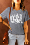 4th of July Sale  Fourth Of July Style  Fourth of July shirt  clothing for July 4th  July 4th shirt  july 4th sale  USA Star Tee  USA Flag Design shirt  Ship From Overseas  Round Neck Tee  Proud To Be American shirt  Patriotic Fashion Tee  Graphic Tee  Classic Round Neck Tee  Casual Wear  American Pride Tee