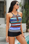 Women's clothing  Women's top  women  Trendy Stripes  Summer Vibes  Stylish Swimwear  Striped Delight  Statement Piece  Ship From Oversea  Poolside Chic  Flattering Fit  Cutout Design  Beach Fashion