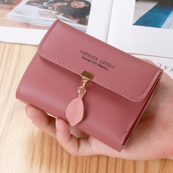 Women's Wallet  Trendy Women's Wallet  Mini Small Purse  Leather Card Coin Holder  Fashionable Accessory  Elegant and Functional  Cute and Stylish Design  Compact and Convenient  Card and Coin Organizer