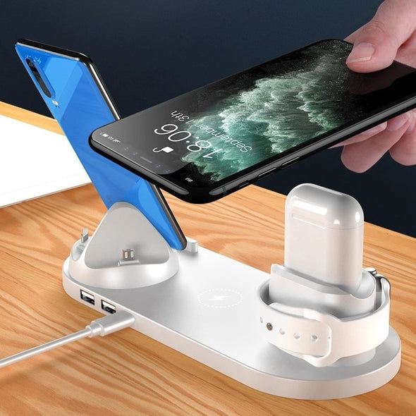 Wireless Charger Stand Pad  Wireless Charger Stand  Watch 8/7 Charger  Multiple Device Charging  iWatch 8/7 Charger  iPhone 14/13/12 Charger  Fast Charging Technology  Fast Charging Dock Station  Convenient Charging  Apple Watch Charger  AirPods Pro Charger  10 in 1 Charging Pad