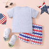 Fourth Of July Style  Fourth of July shirt  july 4th sale  clothing for July 4th  July 4th shirt  4th of July Sale  USA Flag Style Tee and Star and Stripe Shorts  Stars And Stripes Clothing set  Star Print Shorts  Ship From Overseas  Proud To Be American Kids Apparel  Patriotic Kids Tee and Star and Stripe Shorts  Kids Apparel  Graphic Tee  Freedom Set Kids Apparel