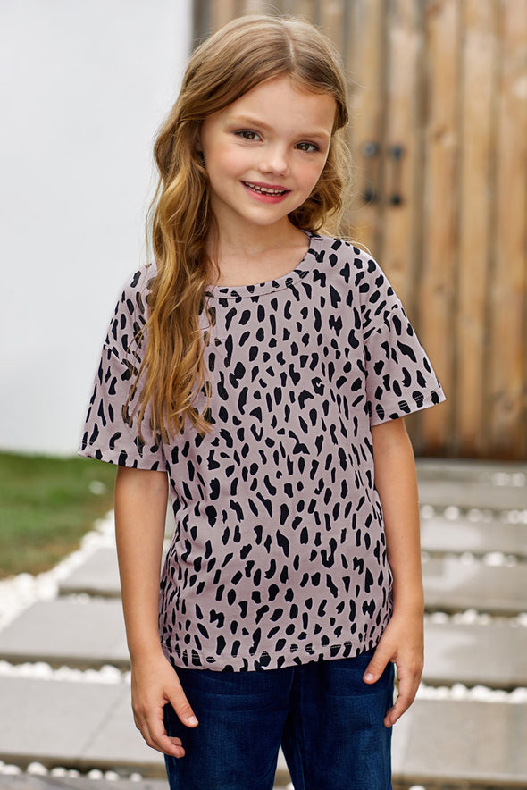 off shoulder shirt  leopard print tops for girls  leopard print tee  girls tee  girls shirt  comfortable fit shirt