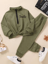 toddler half zip sweatshirt  sweatsuit for toddler kids  jogger set for toddler girl  jogger set for kids  girls  boys